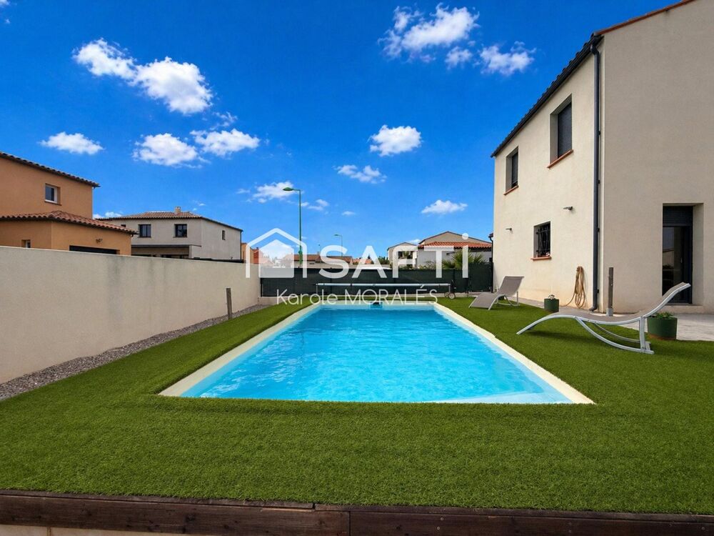 Vente Maison PALAU DEL VIDRE (66), BELLE VILLA, 4 FACES, STATIONNEMENT, PISCINE, APPARTEMENT T2 Palau-del-vidre