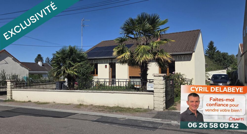 Maison T4 de plain-pied, DPE C aux panneaux photovoltaïques et terrain sans contrainte : la sérénité à trois minutes de toutes c