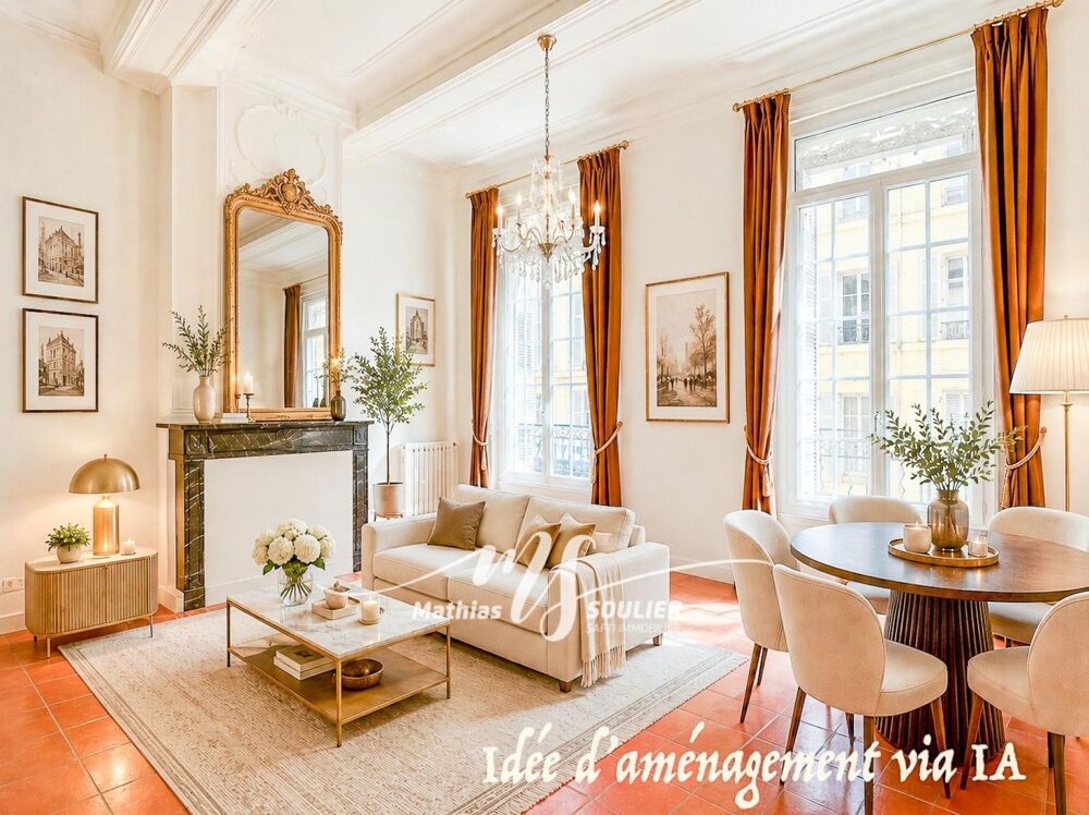 Vente Appartement Studio de 36.44 m² rue Thiers - Immeuble bourgeois Aix-en-provence