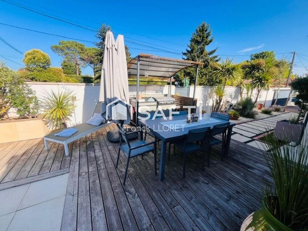 Maison contemporaine 5 chs, piscine, garage