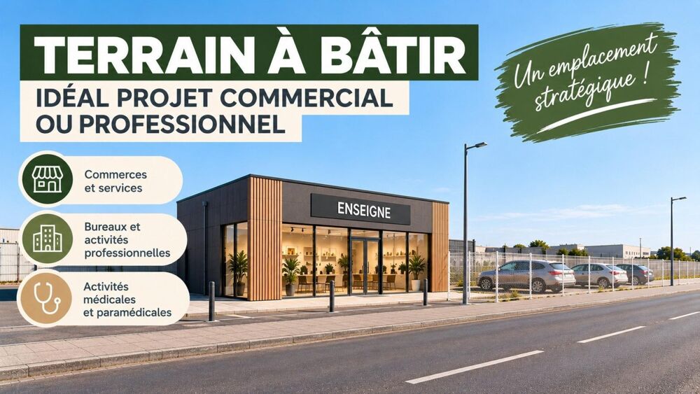 Vente Terrain SAINT-LOUBÈS – TERRAIN DE 1 086 M² – EMPLACEMENT STRATÉGIQUE À FORTE VISIBILITÉ Saint-loubes