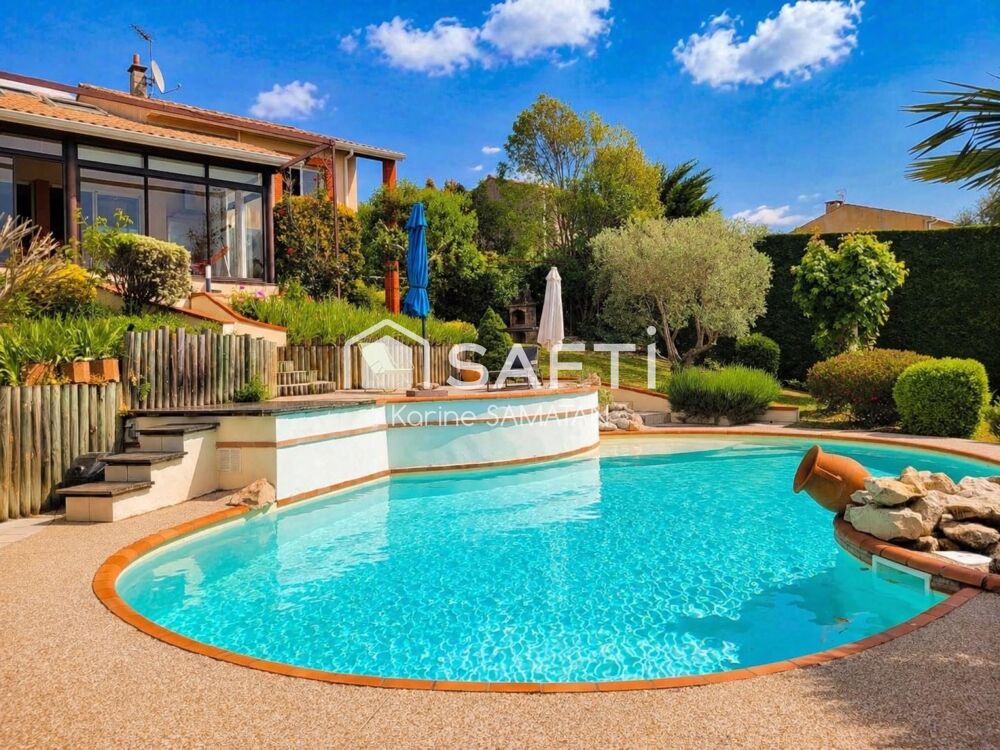 Vente Maison Lauzerville - Villa contemporaine T8 - 322m²  - avec revenu locatif -Vue Pyrénées - Piscine Lauzerville