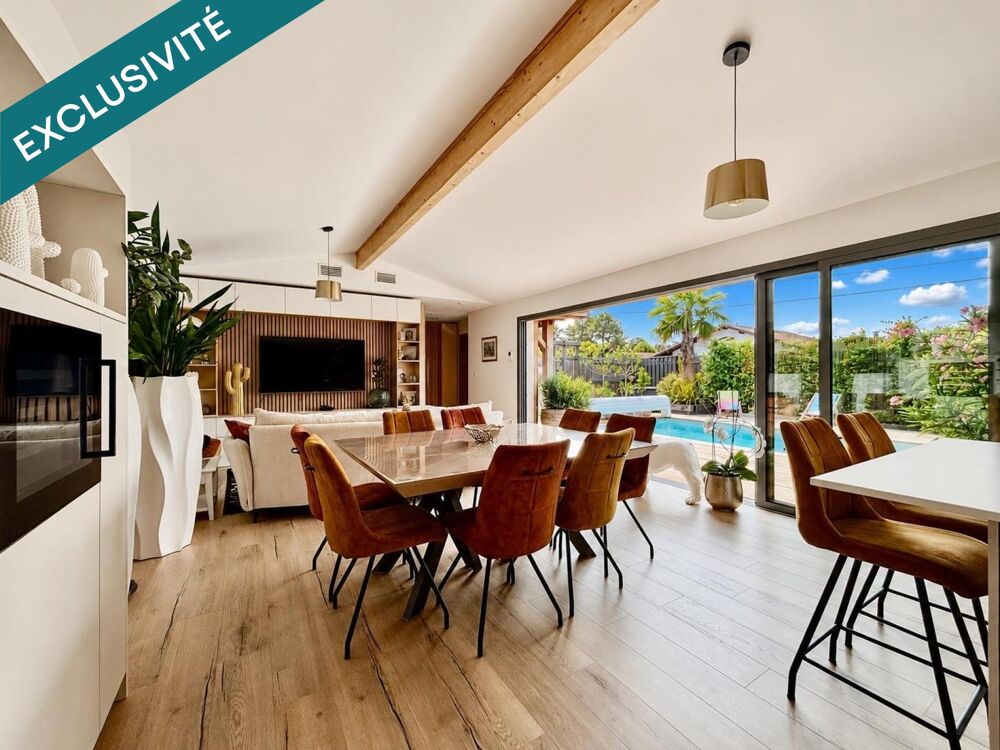 Villa contemporaine à vendre, 3 chambres, Piscine, Gujan-Mestras.