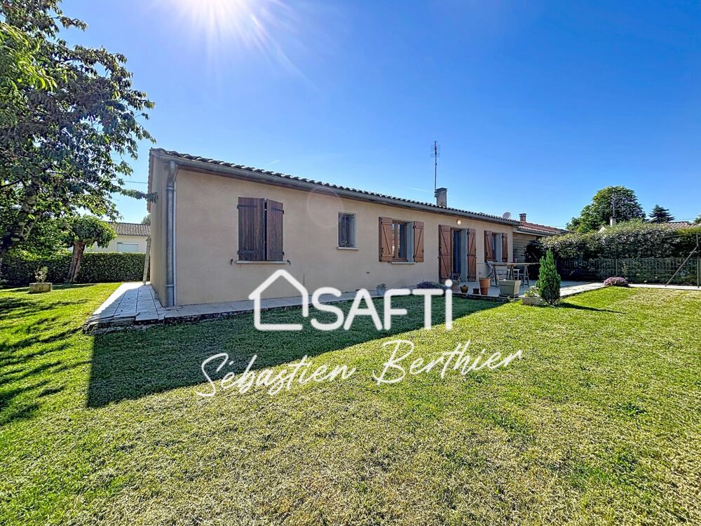 Vente Maison Lavaur – Maison plain-pied 4 chambres avec garage et jardin Lavaur