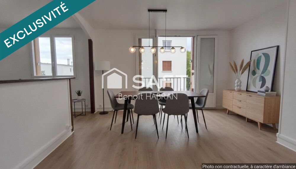 Vente Appartement Appartement de 67 m2, 4 pièces, 3 chambres Mantes-la-jolie