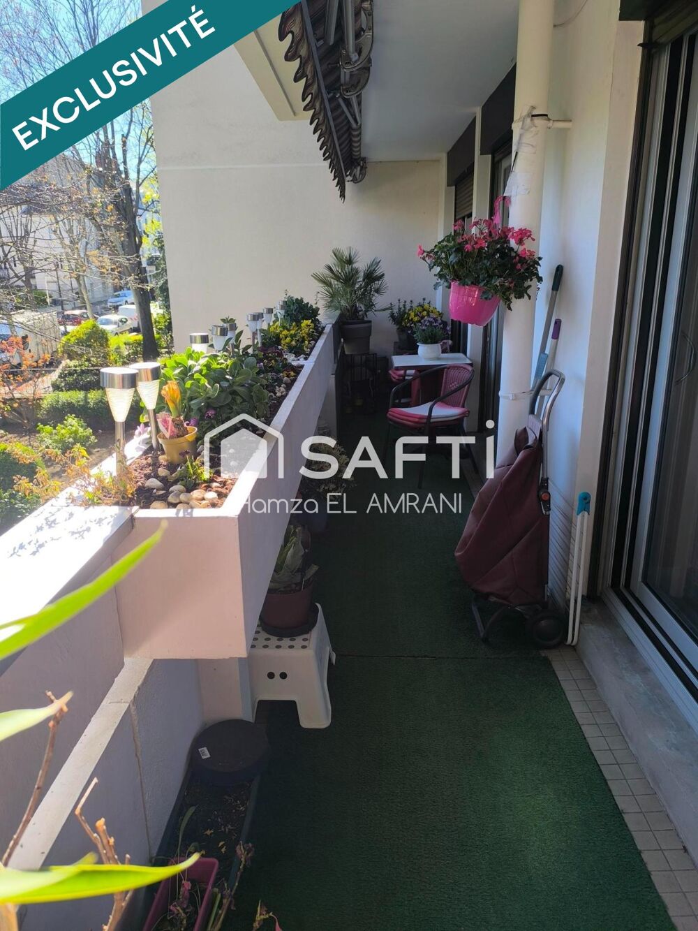Bel appartement 3 pièces avec balcon, box, cave idéalement situé