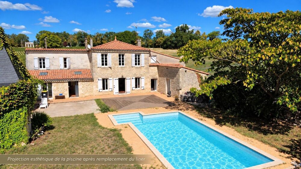 FRONSAC  Une maison en pierre de caractère | 170 m² | 5 chambres + bureau |