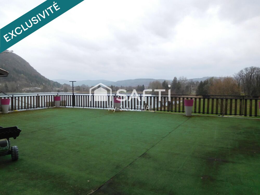 Vente Immeuble Maison Habitation (108 m2), 3 chambres, grande Terrasse, Garage et Local Commercial (130 m2) Nantua