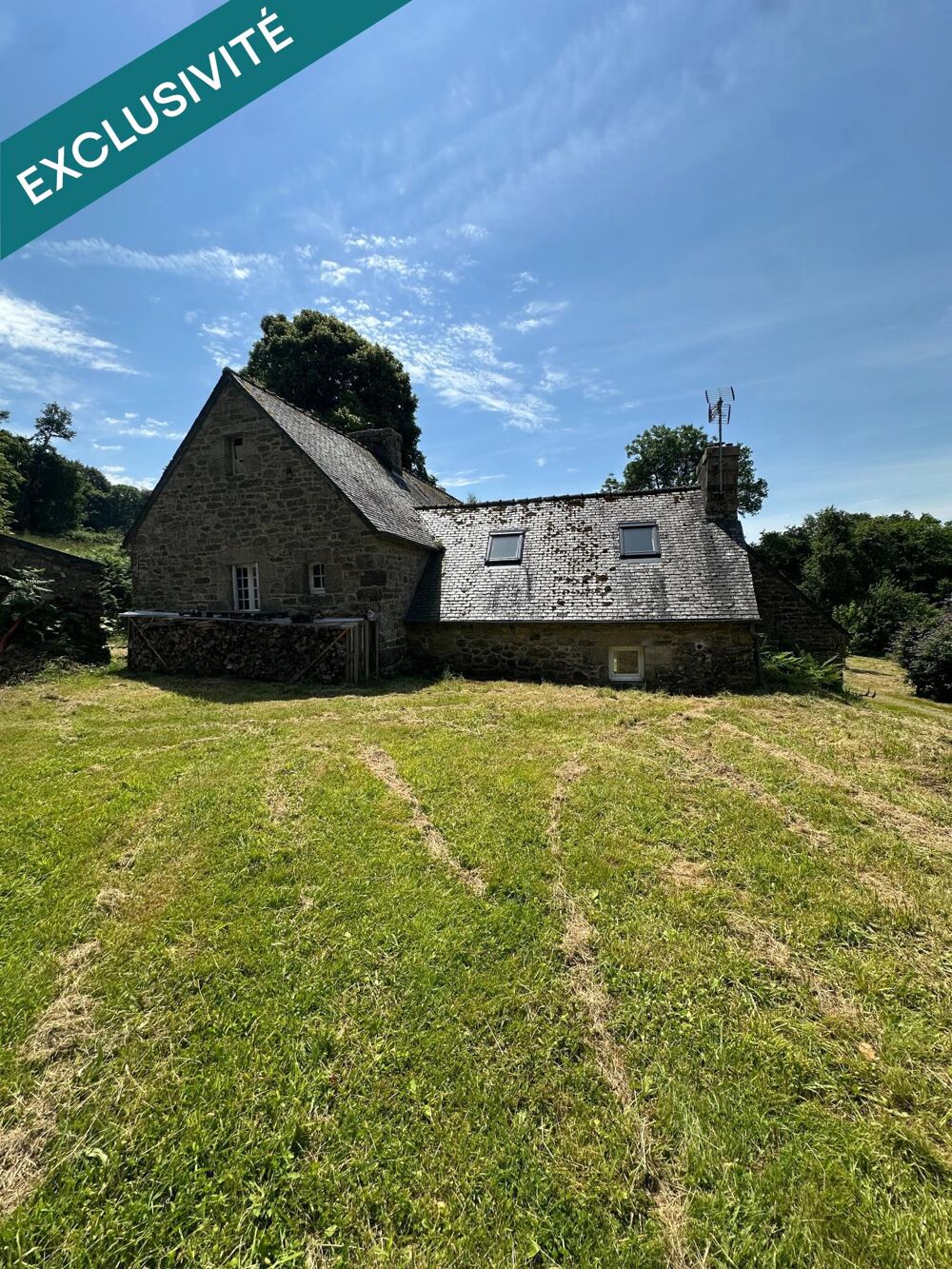Maison en pierre avec 33ha de terrain