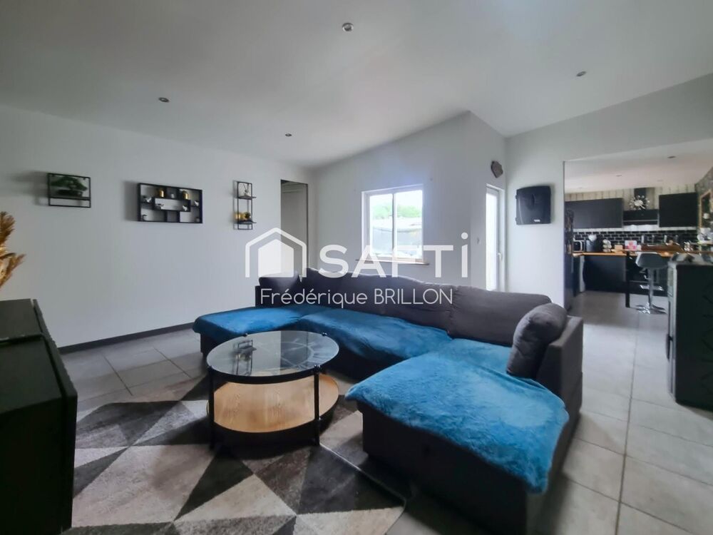BRUAY-LA-BUISSIÈRE  Maison mitoyenne 120 m²  Terrain 800 m²  4 chambres