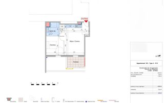  Appartement  vendre 2 pices 42 m