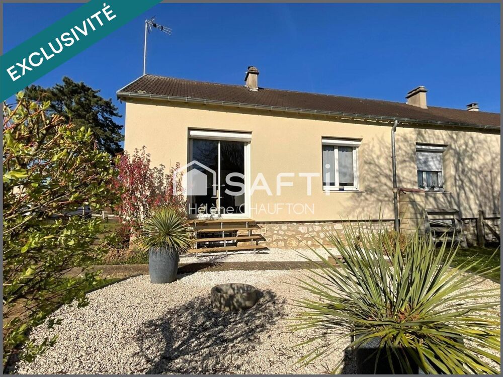 Vente Maison Maison 68m²  sur sous-sol total, 3 chambres, jardin 540m². Breval