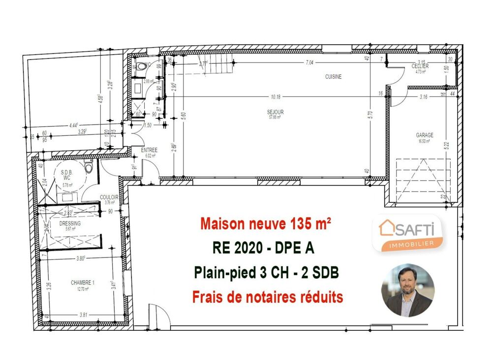 Maison neuve de 2026 - 135 m² - frais notaires réduits