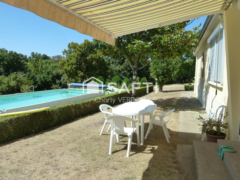 Maison plain pied avec 3 chambres et grand jardin