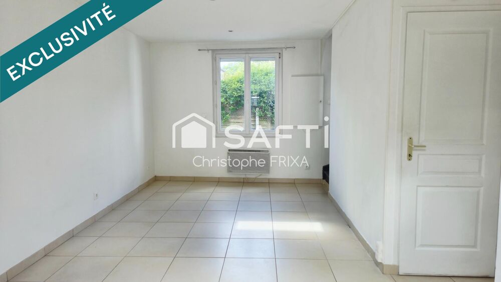 Maison T3 57m² habitables, 2 chambres, extérieur au calme