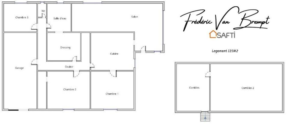 Propriété comprenant deux Maisons de 121M2 et 107M2