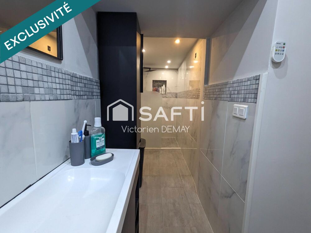 Maison rénovée avec potentiel  Meublée  94 m² habitables et dépendance attenante - Garage