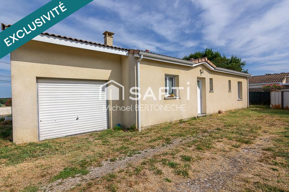 Maison à vendre à Lugon-et-l'Île-du-Carnay (33240)  3 chambres  Jardin  Garage  Maison récente