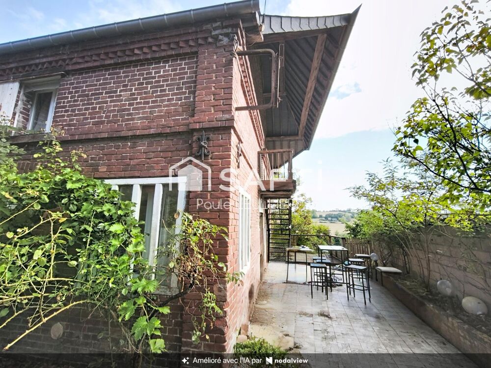SAINT-SAIRE  1 HECTARE + MAISON EN BRIQUE + 200 M² DE DÉPENDANCES !