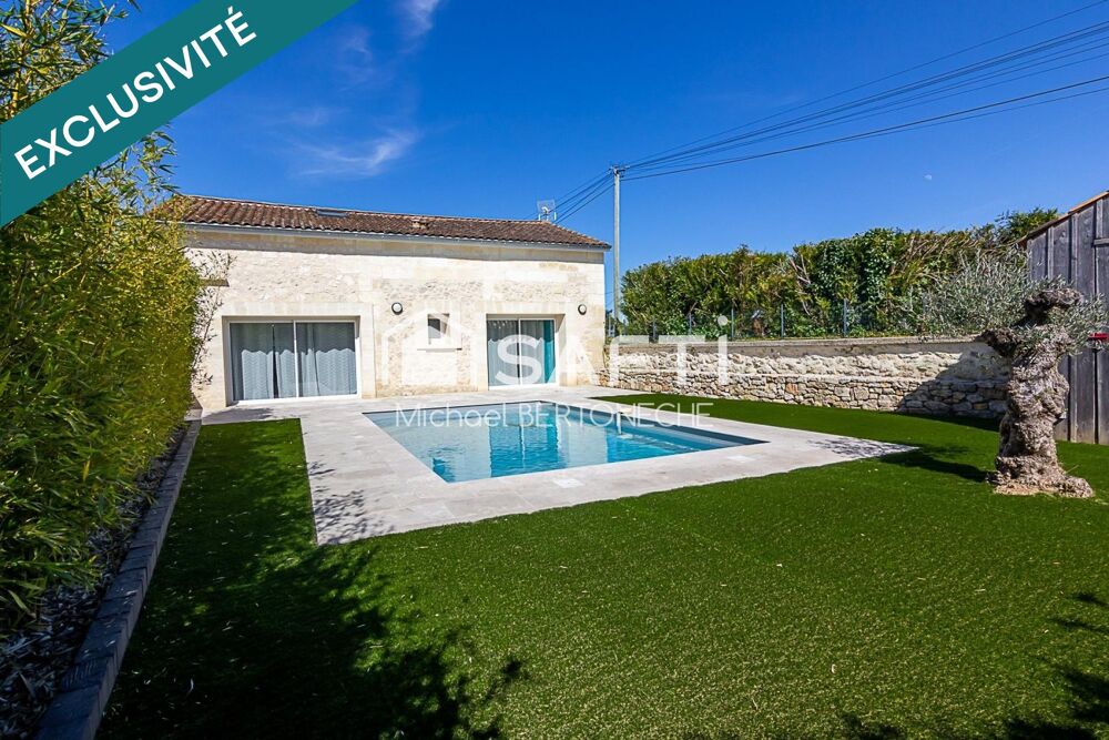 Vente Maison Maison en pierre rénovée | 125 m² | 5 chambres | Piscine chauffée | Terrain 500 m² | Saint-Germain-la-Rivière | Proche Libourne Saint-andre-de-cubzac