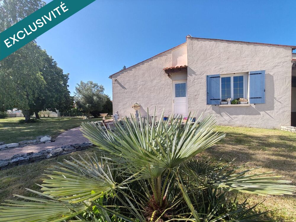 Maison de plain-pied sur sous-sol avec grand garage indépendant à 10 minutes de Saintes et de Pons