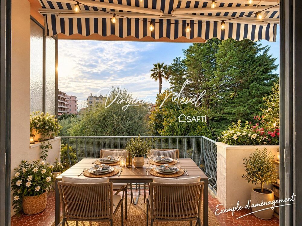 Vente Appartement Nice Grosso / Parc Impérial – 2 pièces traversant avec balcon plein sud, au calme Nice