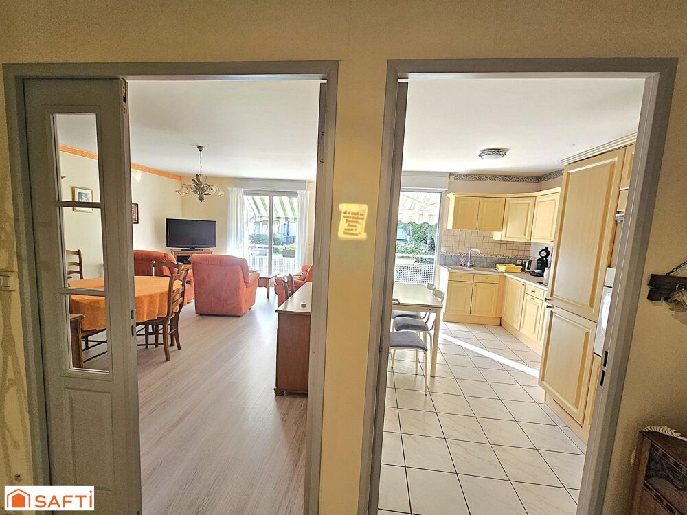 Tres beau T3 de 77m² avec balcon, cave et place parking fermée