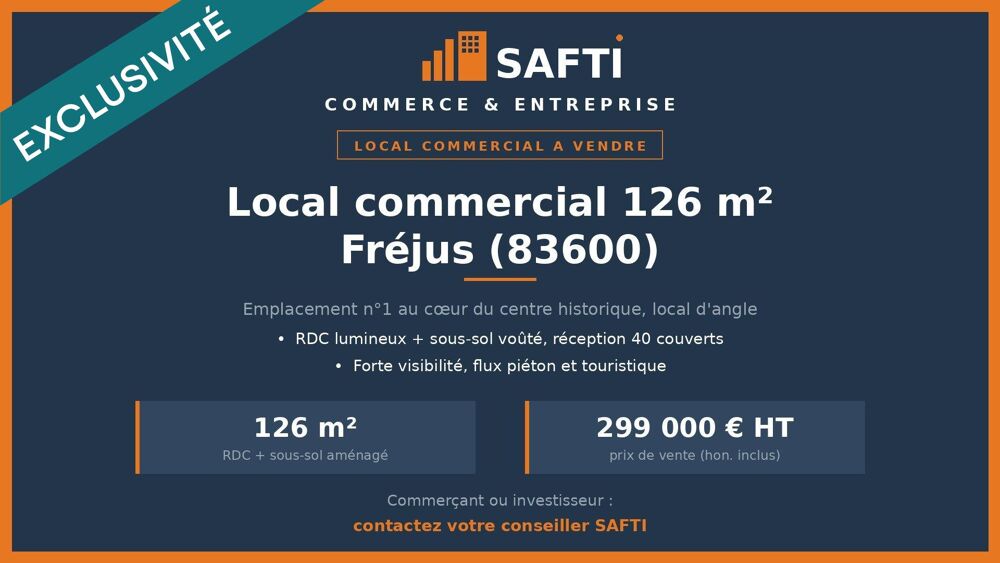   Emplacement N°1 : 126m² Place du Marché 