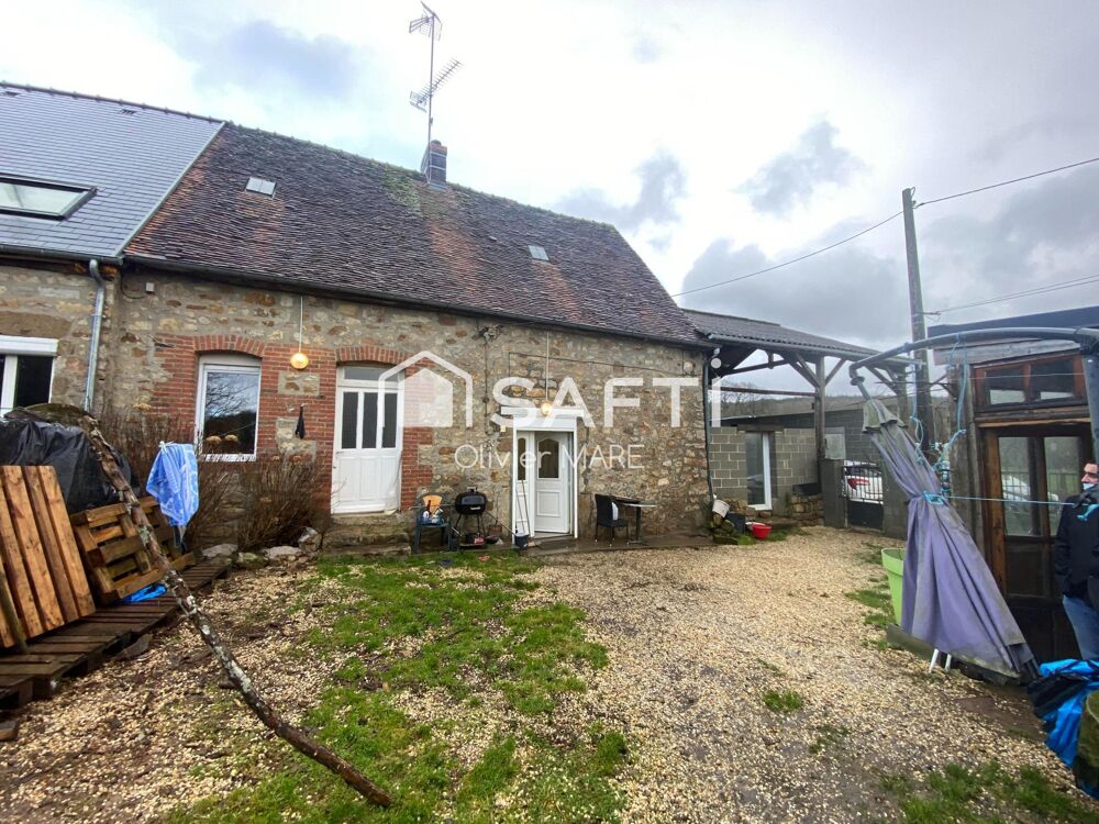 Maison en pierre, 42 m² au sol, terrain 6740 m², Domfront en Poiraie