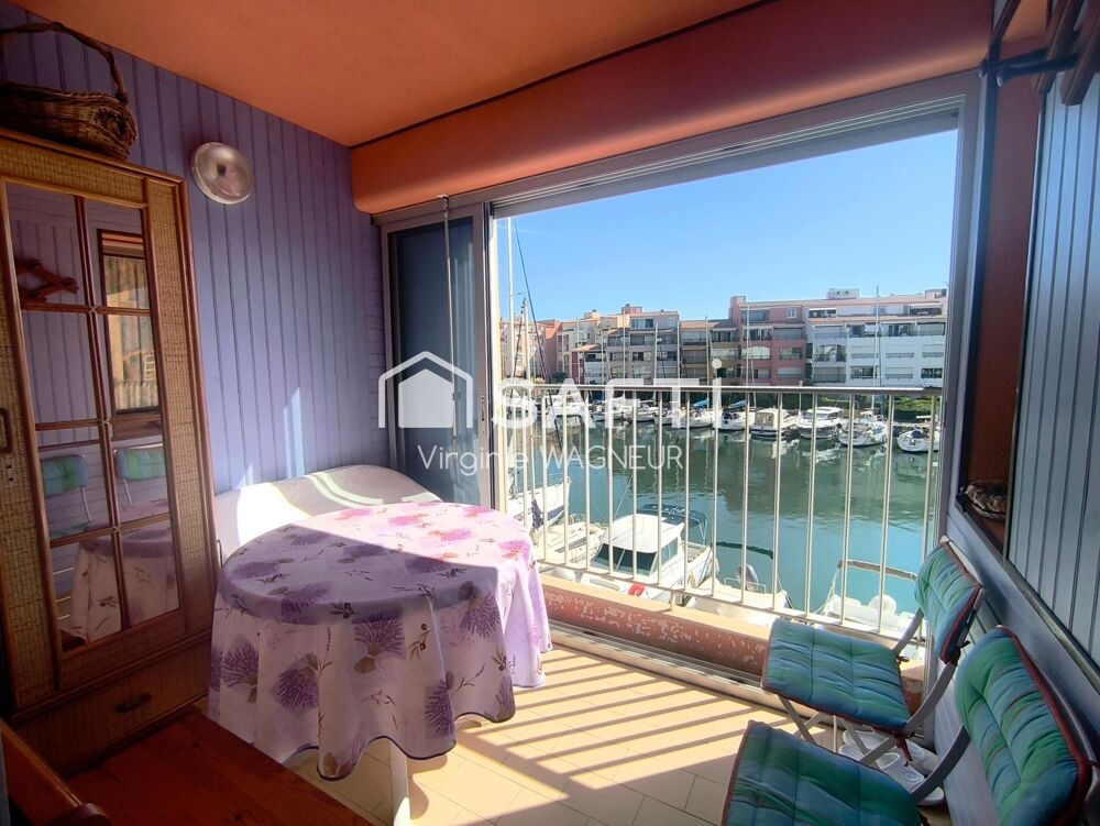 Vente Appartement Ile des Pêcheurs, studio cabine avec Vue chenal Cap d'agde