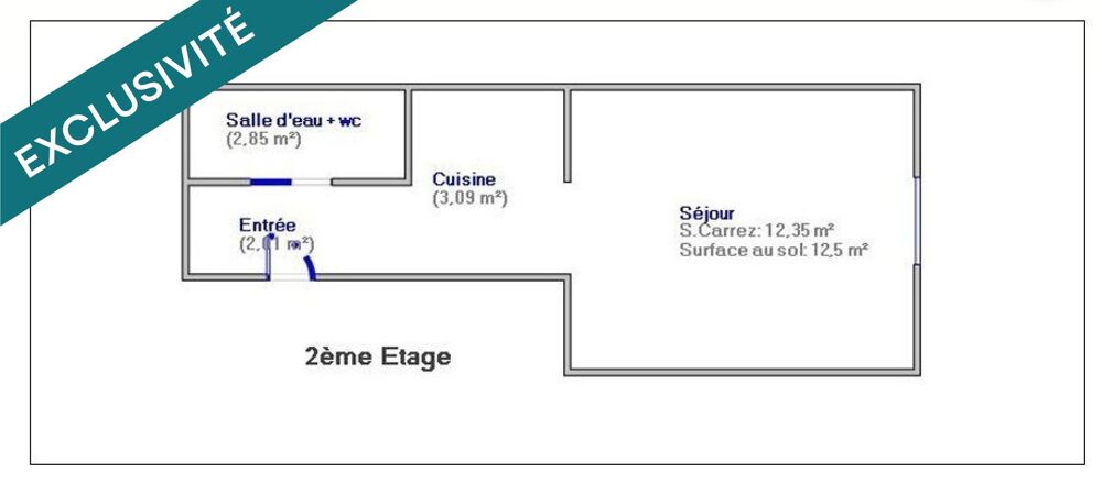 Vente Appartement Studio entièrement rénové et sans vis à vis Paris 11