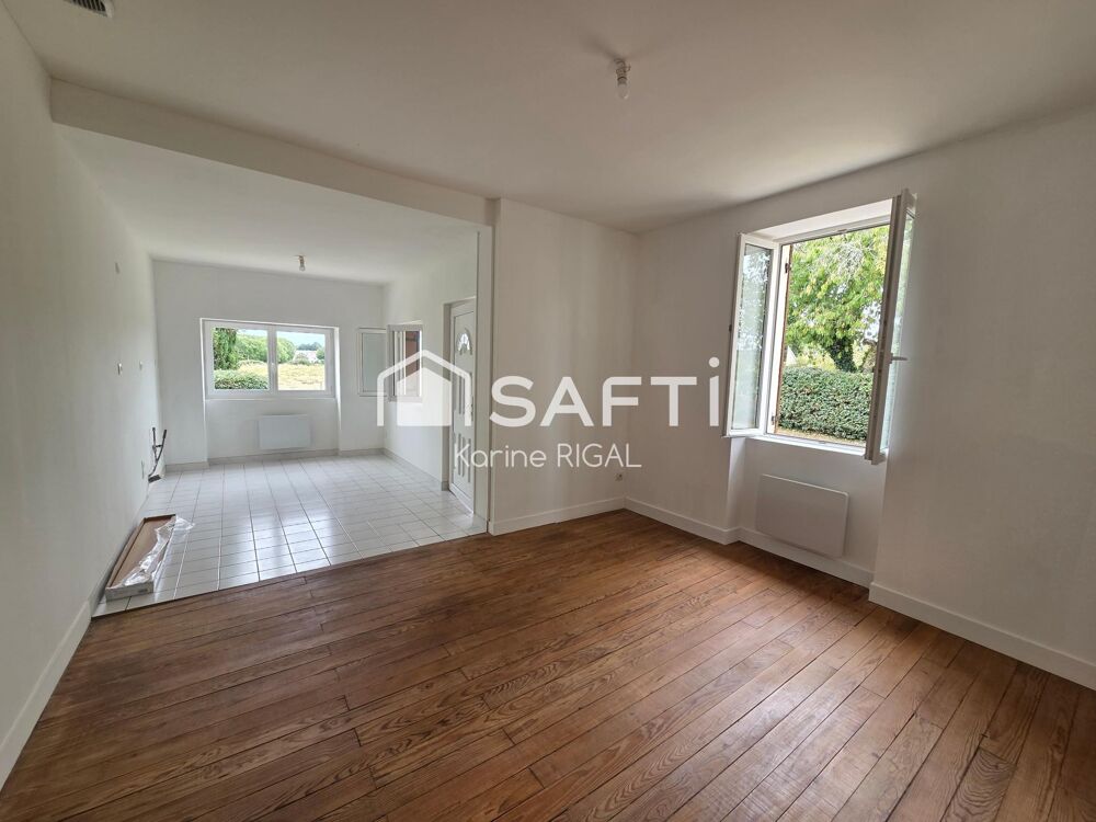 Maison 70m2, deux chambres, terrain 850 m2