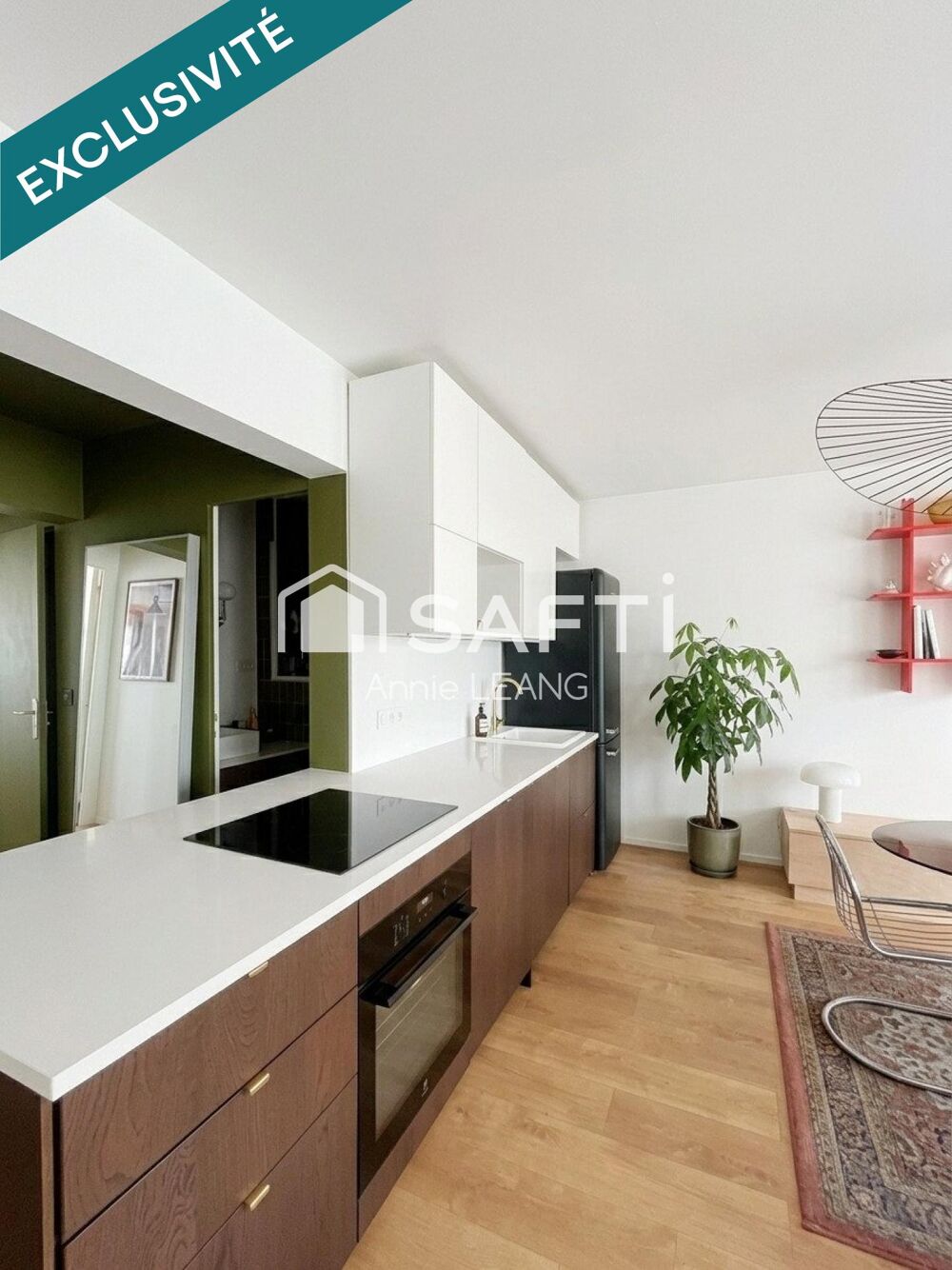 Vente Appartement Montreuil : lumineux 3 pièces traversant, 2 balcons, résidence arborée, métro ligne 9 à 5 min ! Montreuil