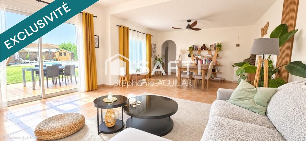 Vente Maison plain pied, 4 chb, 2 sdb,2 WC, garage, piscine Le haillan