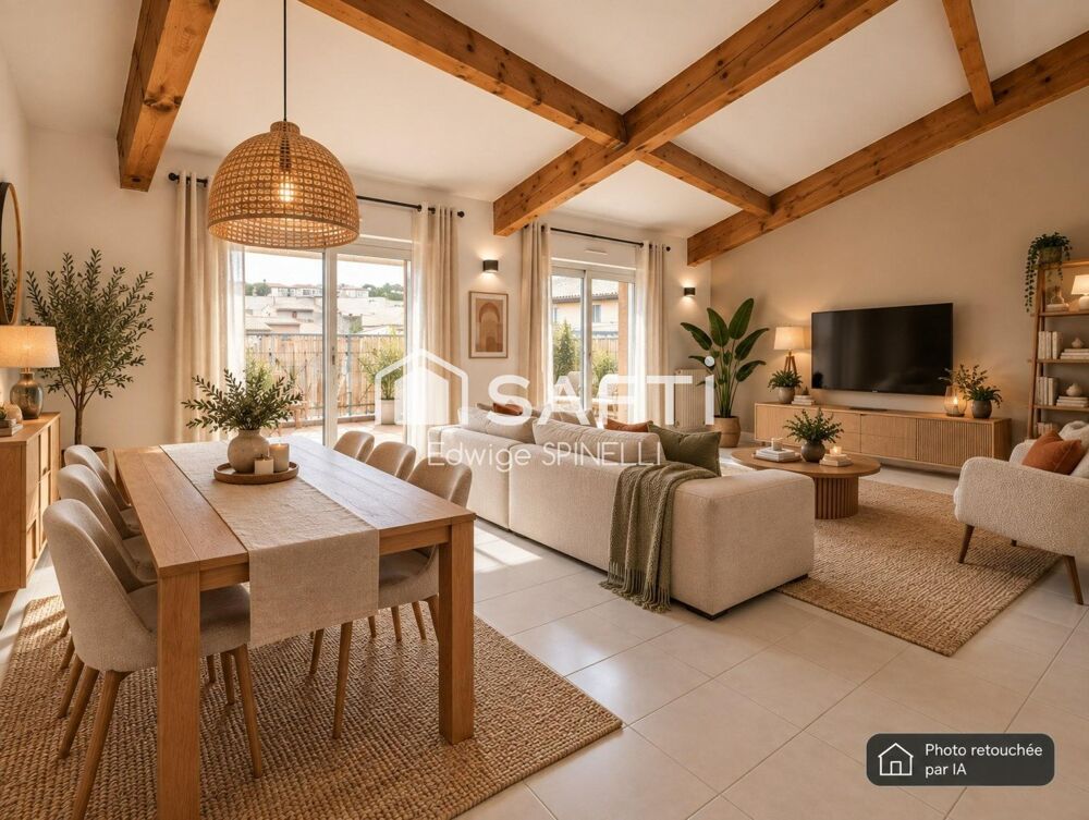Appartement 5 pièces  101 m²  Dernier étage avec terrasse  Vue Tour Magne