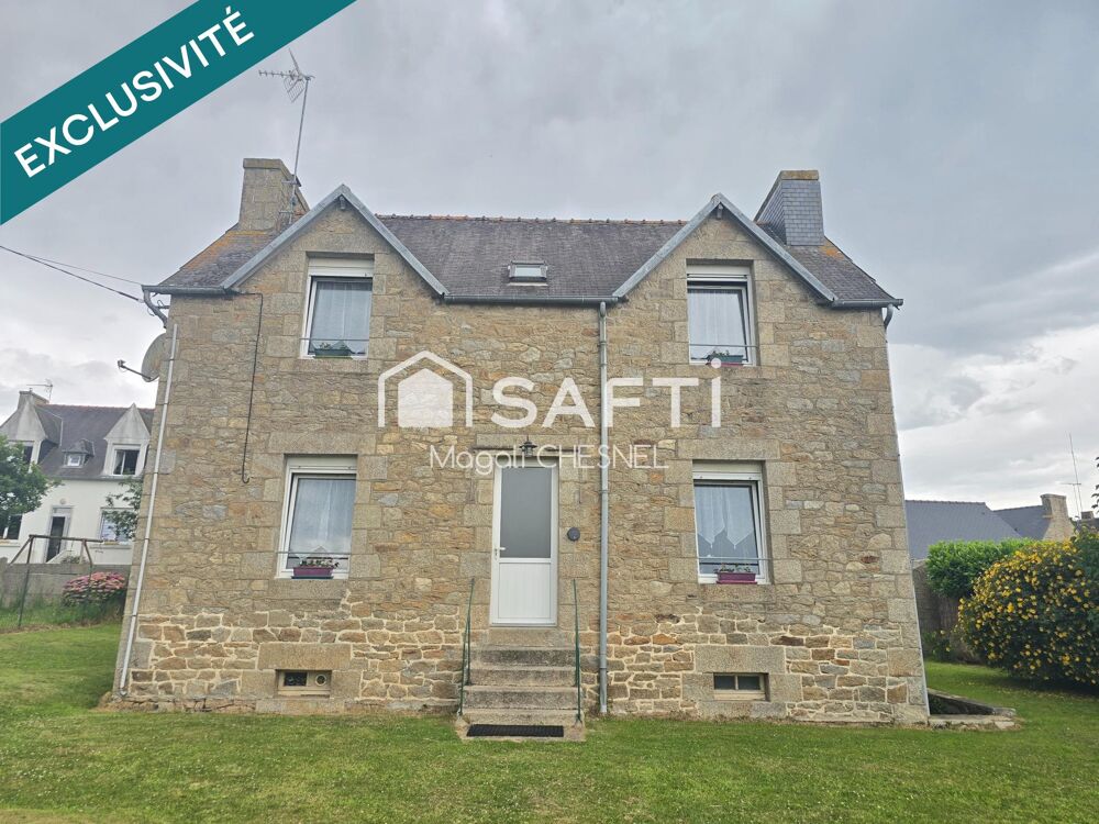 MAISON DE CARACTÈRE  70 m²  2 CHAMBRES  TERRAIN 618 m²  PLOUARET
