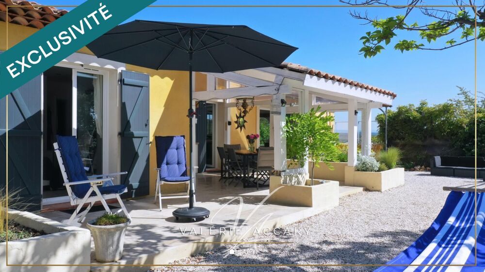 FLASSANS-SUR-ISSOLE : Maison de plain-pied de 110 m² sur un terrain de 3163 m² avec 3 chambres, piscine...