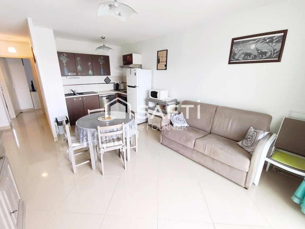 Appartement T3 49m² meublé, à 250 m des plages