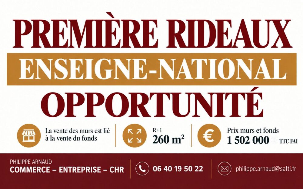  PREMIER RIDEAU – EMPLACEMENT STRATÉGIQUE – IDÉAL POUR UNE ENSEIGNE NATIONALE 