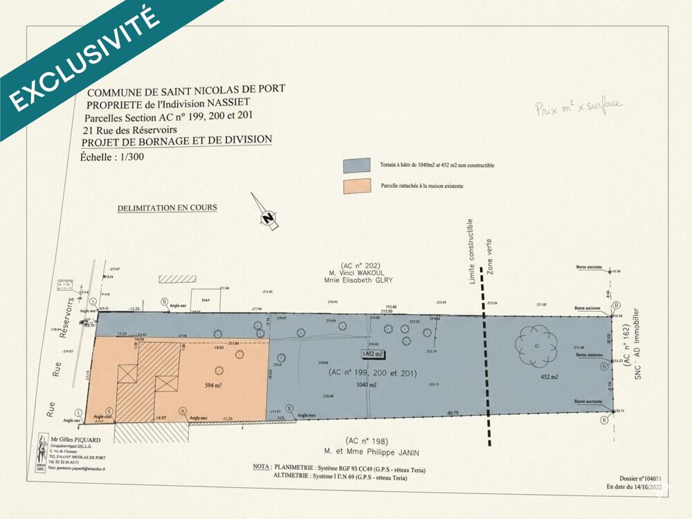 Vente Terrain RARE : Terrain d'exception en lisière de bois – Saint-Nicolas-de-Port Saint-nicolas-de-port