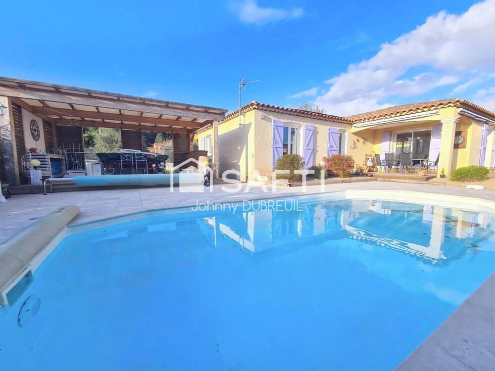 Vente Maison PIGNANS - SUPERBE VILLA T4 DE PLAIN-PIED AVEC PISCINE, DOUBLE GARAGE ET PRESTATIONS MODERNES, NICHÉE SUR UN TERRAIN PAYSAGER DE Pignans