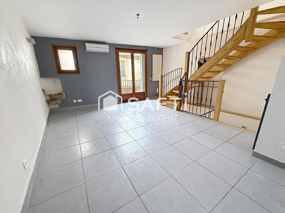 Co-exclusivité Maison de Village centre de Puissalicon T3 avec terrasses