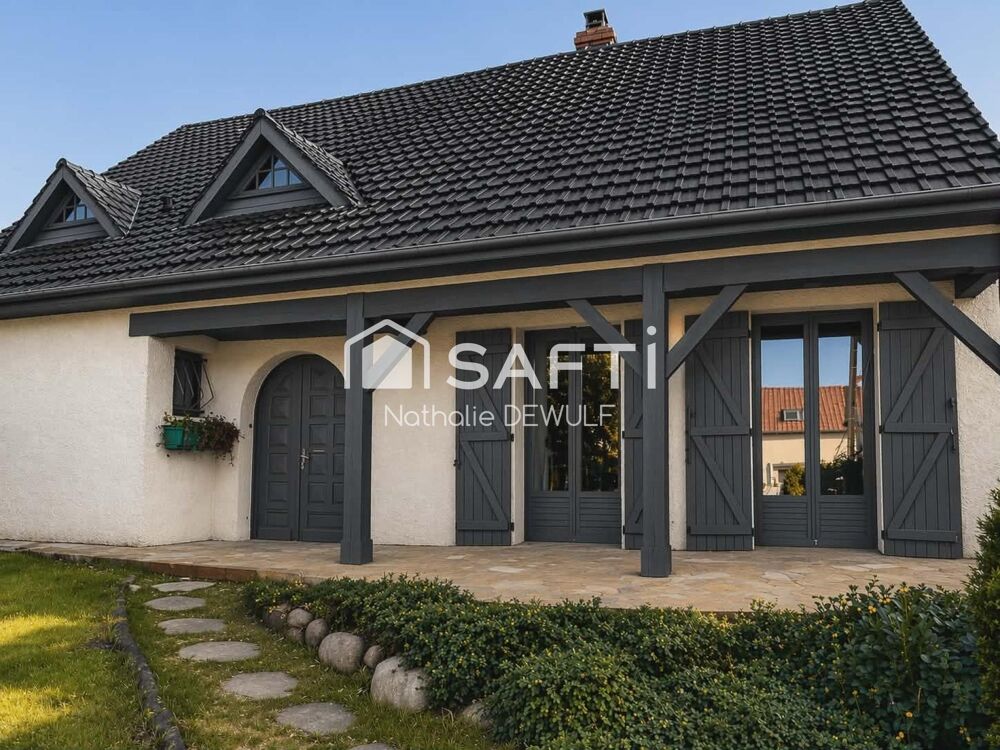 BRUYERES -ET-MONTBERAULT: PAVILLON SUR SOUS-SOL COMPLET ,JARDIN ,4 CHAMBRES, CONFORT P. PIED.