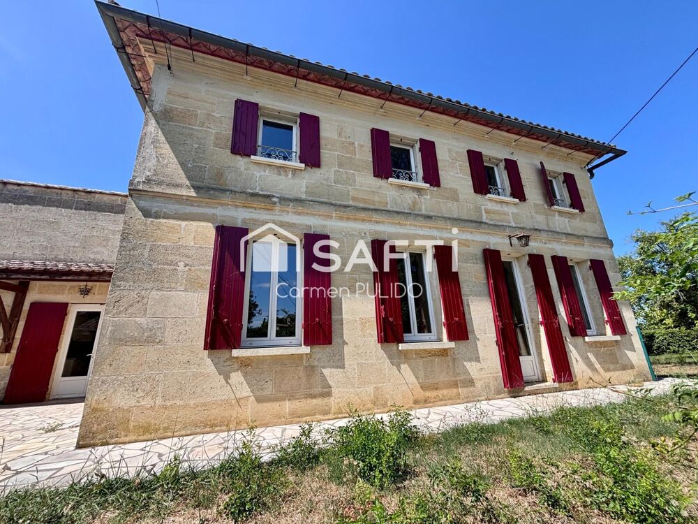 Grande maison familiale de 1820 avec dépendances exceptionnelles à Saint-Magne-de-Castillon  6 073 m² + parcelle piscinable