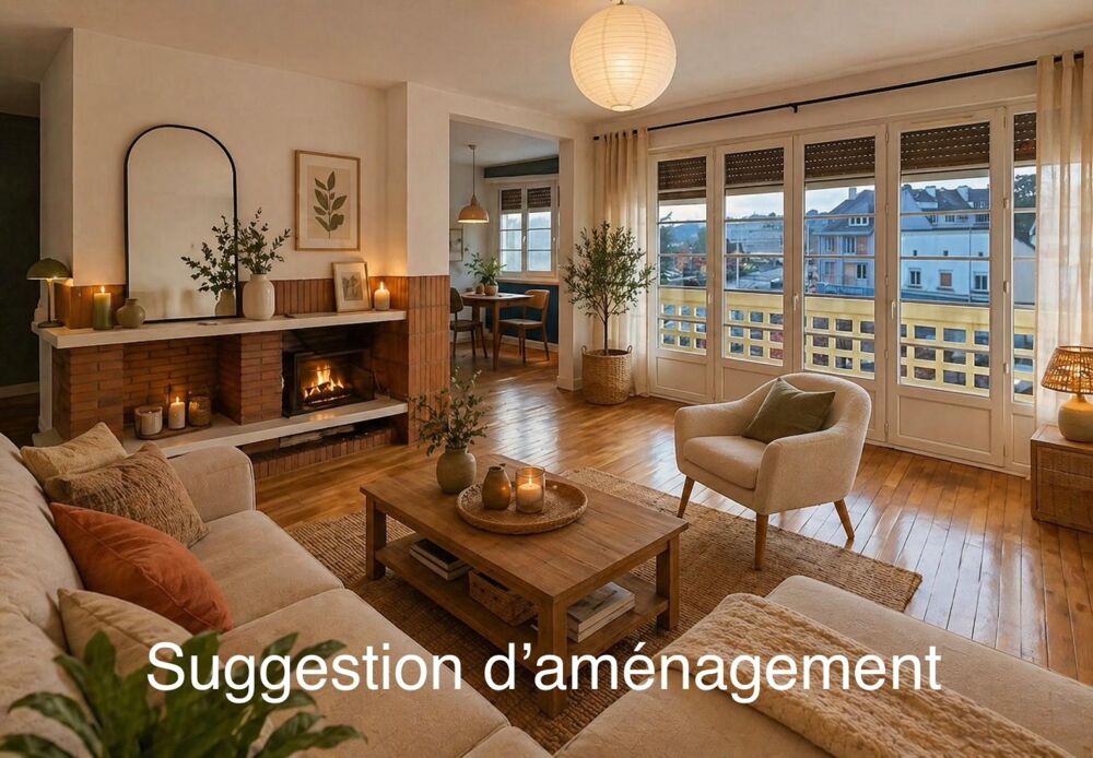 Appartement spacieux, lumineux, vue sur la Touques et Basilique