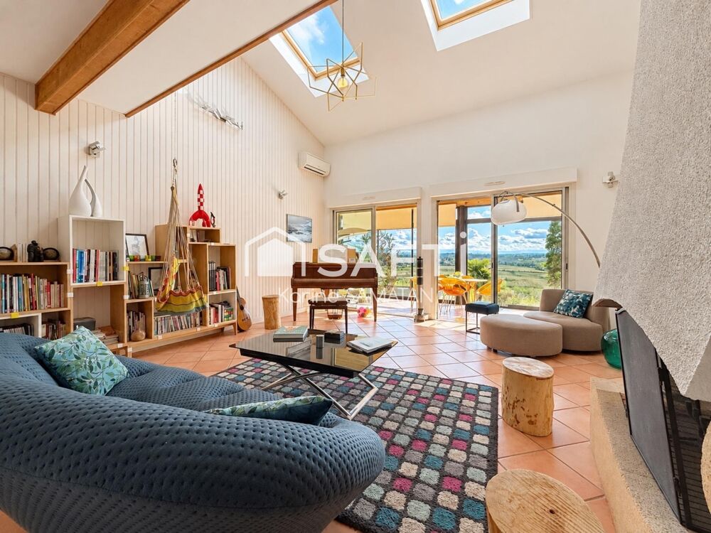 Vente Maison Lauzerville - Grande villa T8 - 322m²  -Vue Pyrénées - Piscine - studio independant Lauzerville
