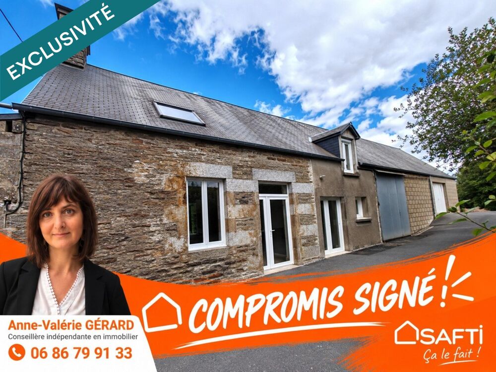 Vente Maison Maison en pierre – 3 chbs – 5 096 m² de terrain Saint-martin-de-landelles