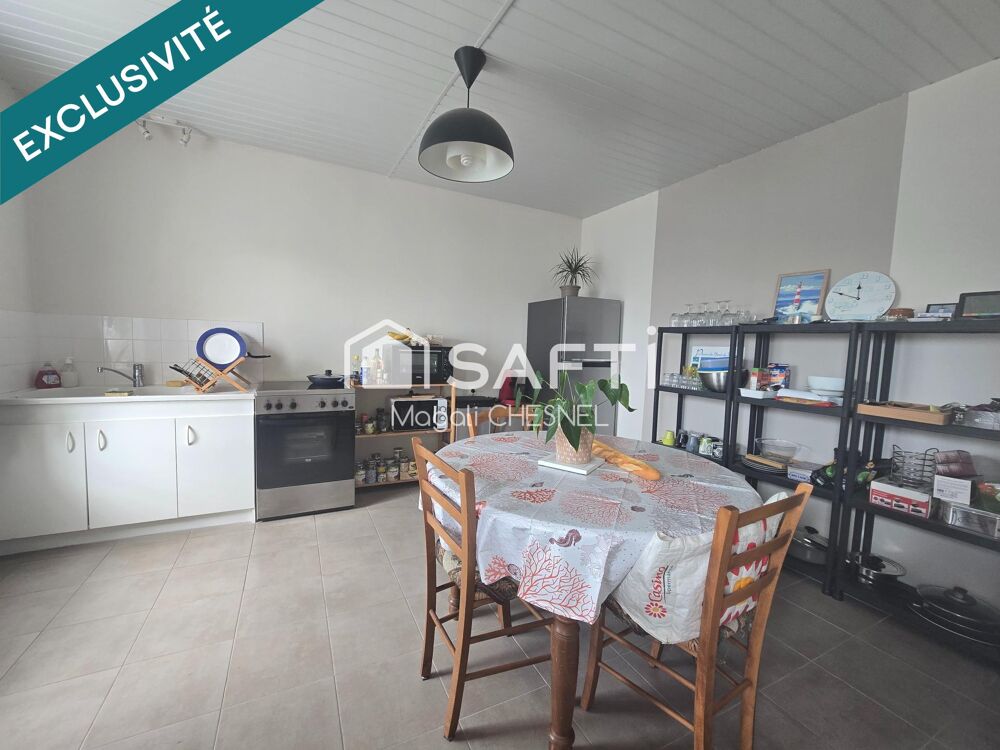 MAISON DE CARACTÈRE  70 m²  2 CHAMBRES  TERRAIN 618 m²  PLOUARET
