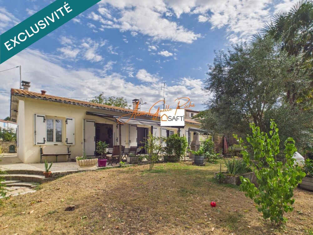 Maison 112 m² avec jardin et garages 67 m², commerces à pied