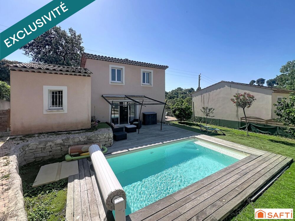 La Roquette S/Siagne : villa avec piscine + garage.